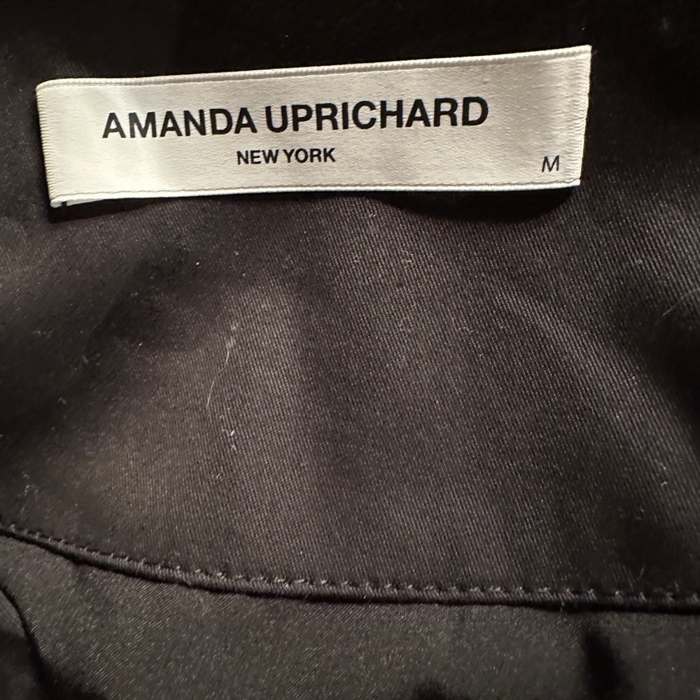 Designer Amanda Uprichard New York by Nordstrom Black Cap Sleeve Bubble Dress - Picture 7 of 9